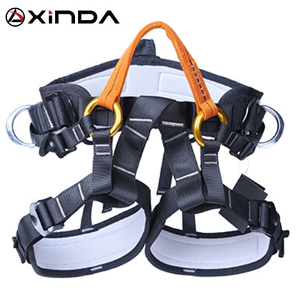 XINDA Camping Outdoor Hiking Rock Climbing Half Body Waist Support Safety Belt Climbing tree Harness Aerial Sports Equipment